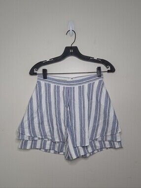 Women's Gianni Bini Blue Striped Shorts Sz 0